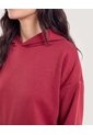 Buzo Hoodie Screen Espalda  Para Mujer Vino Ostu de Ostu