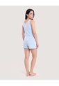Pijama Tank Top Comfort  Para Mujer Azul Ostu de Ostu