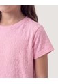 Niña-Camiseta Textura Animal  Infantil Niña Rosa Ostu de Ostu
