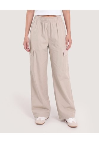 Pantalón Jogger Cargo  Para Mujer Beige Ostu Ostu