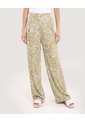 Pantalón Palazzo Fluido  Para Mujer Verde Ostu de Ostu