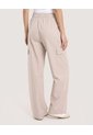 Pantalón Jogger Cargo  Para Mujer Beige Ostu de Ostu