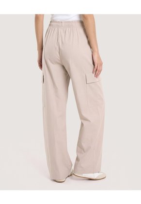 Pantalón Jogger Cargo  Para Mujer Beige Ostu