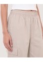 Pantalón Jogger Cargo  Para Mujer Beige Ostu de Ostu