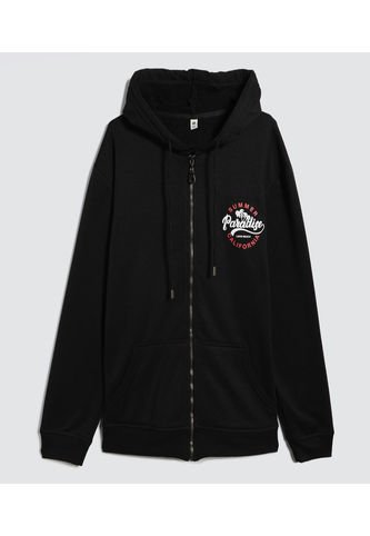 Buzo Para Hombre Zipper Color Negro Marca Ostu #60060385 Ostu