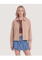 Chaqueta Sobrecamisa Pana  Para Mujer Camel Ostu de Ostu