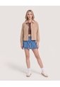 Chaqueta Sobrecamisa Pana  Para Mujer Camel Ostu de Ostu