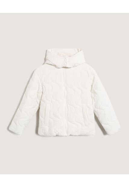 Chaqueta  Infantil Niña Acolchada Color Crema Marca Ostu #90080044