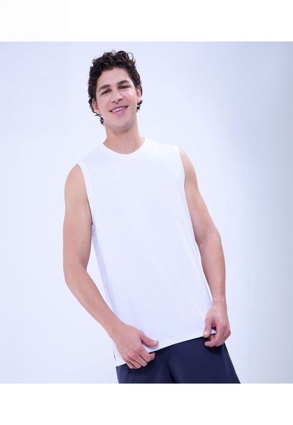 Camiseta Para Hombre Manga Sisa Cuello Redondo Color Blanco Marca Ostu #60091473