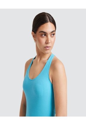 Camiseta Para Mujer Manga Sisa Color Azul  Marca Ostu #40091511