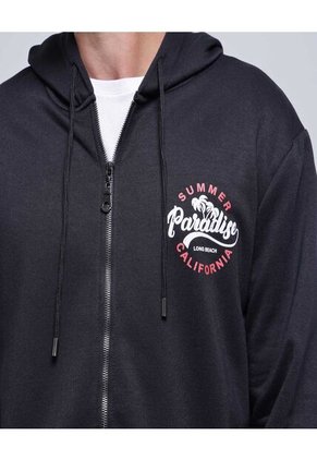 Buzo Para Hombre Zipper Color Negro Marca Ostu #60060385