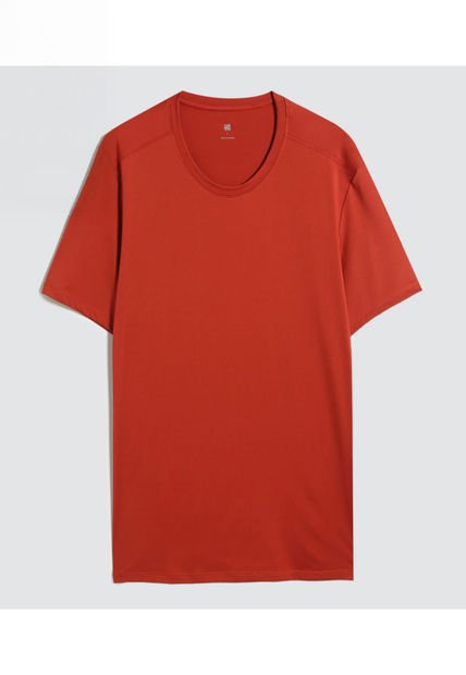 Camiseta Para Hombre Manga Corta Color Naranja Marca Ostu #60091479