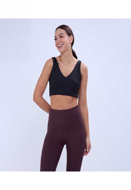 Top Para Mujer Top Color Negro Marca Ostu #40220369