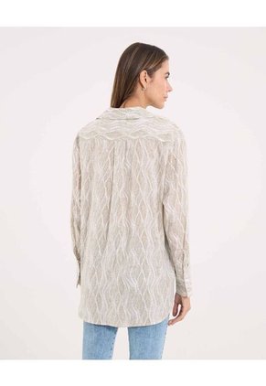 Camisa Para Mujer Manga Larga Color Verde Marca Ostu #40010330