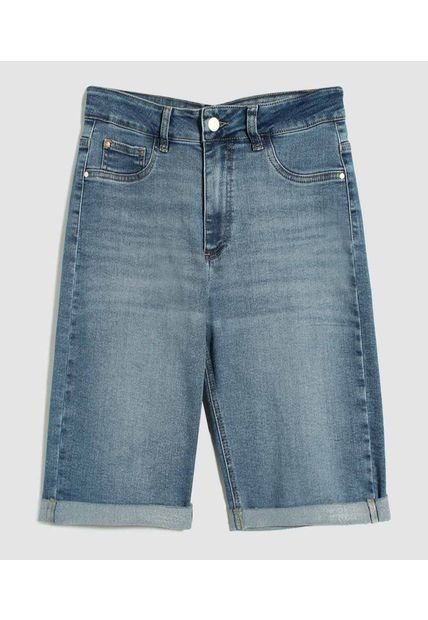 Bermuda Para Mujer  Color Azul Medio Marca Ostu #40100093