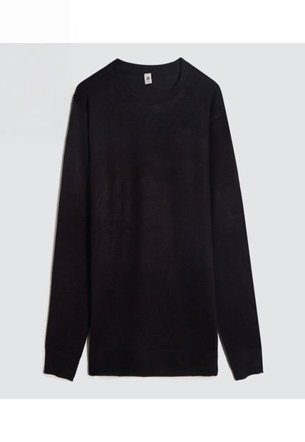 Saco Para Hombre Cuello Redondo Color Negro Marca Ostu #60330041