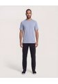 Pantalón Con Lineas En Contraste  Para Hombre Negro Ostu de Ostu