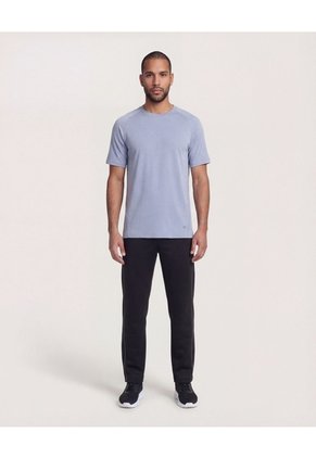 Pantalón Con Lineas En Contraste  Para Hombre Negro Ostu