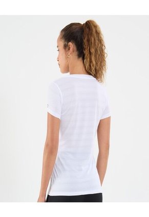 Camiseta Para Mujer Manga Corta Cuello Redondo Color Blanco Marca Ostu #40091739