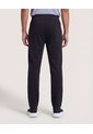 Pantalón Con Lineas En Contraste  Para Hombre Negro Ostu de Ostu