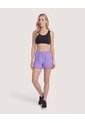 Short Con Contrastes  Para Mujer Lila Ostu de Ostu