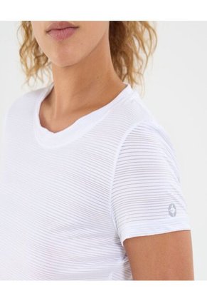 Camiseta Para Mujer Manga Corta Cuello Redondo Color Blanco Marca Ostu #40091739