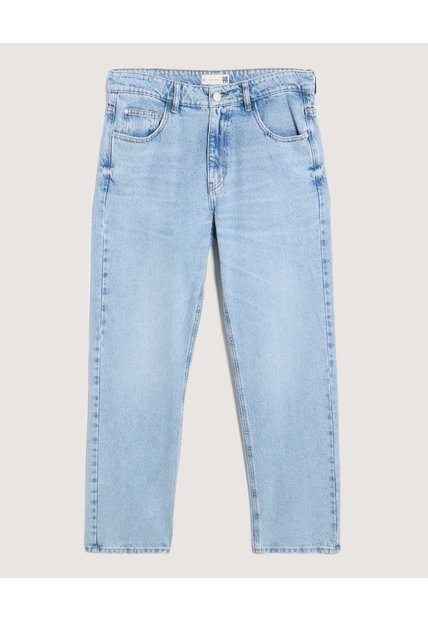 Jean Straight Claro  Para Hombre Azul Ostu