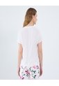 Blusa Para Mujer Manga Corta Color Crudo Marca Ostu #40121142 de Ostu