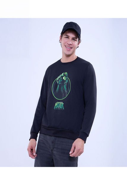 Buzo Para Hombre Cuello Redondo Color Negro Marca Ostu #60060481