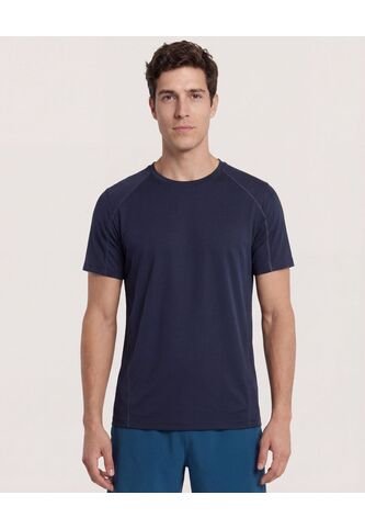 Camiseta  Para Hombre Manga Corta Cuello Redondo Color Azul Marca Ostu #60091855 Ostu