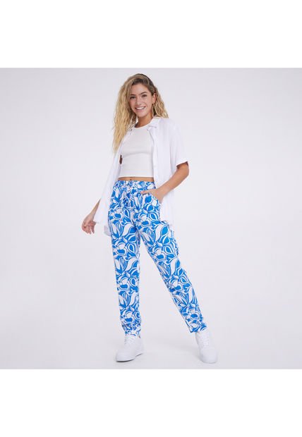 Pantalon Para Mujer Jogger Color Azul  Marca Ostu #40070411