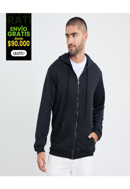 Buzo Para Hombre Zipper Color Negro Marca Ostu #60060498