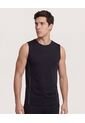 Camiseta  Para Hombre Manga Sisa Cuello Redondo Color Negro Marca Ostu #60091928 de Ostu