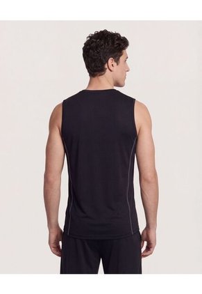 Camiseta  Para Hombre Manga Sisa Cuello Redondo Color Negro Marca Ostu #60091928