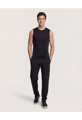 Camiseta  Para Hombre Manga Sisa Cuello Redondo Color Negro Marca Ostu #60091928