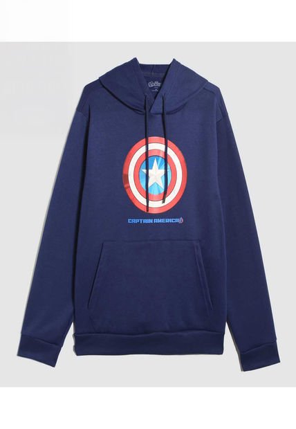 Buzo Para Hombre Hoodie Color Azul Oscuro Marca Ostu #60060475