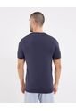 Camiseta  Para Hombre Manga Corta Cuello Redondo Color Azul Marca Ostu #60091476 de Ostu