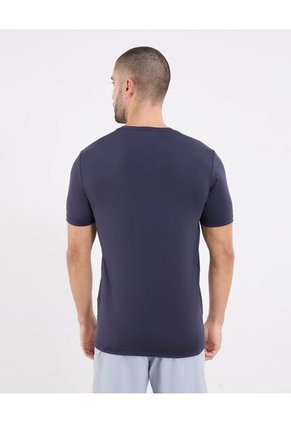 Camiseta  Para Hombre Manga Corta Cuello Redondo Color Azul Marca Ostu #60091476