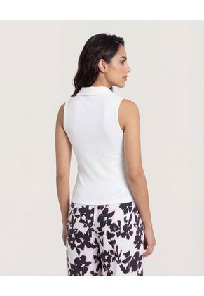 Chaleco  Para Mujer Punto Color Crema Marca Ostu #40250034