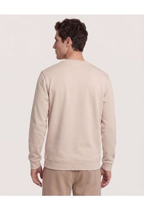 Buzo  Para Hombre Cuello Redondo Color Beige Marca Ostu #60060601