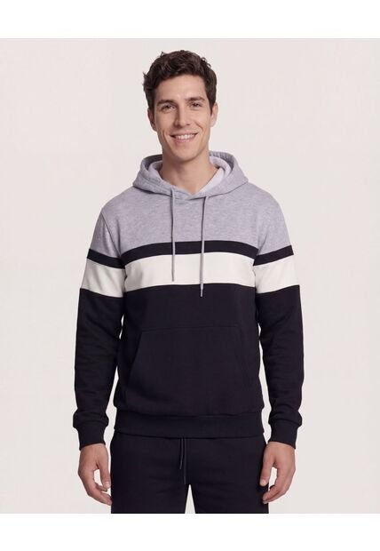Buzo  Para Hombre Hoodie Color Gris Marca Ostu #60060537