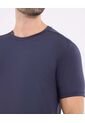 Camiseta  Para Hombre Manga Corta Cuello Redondo Color Azul Marca Ostu #60091476 de Ostu