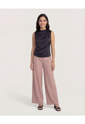 Blusa  Para Mujer Manga Sisa Color Negro Marca Ostu #40121241