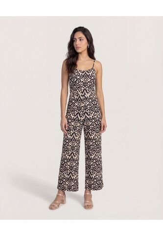 Enterizo Para Mujer Manga Sisa Color Negro Marca Ostu #40320107 Ostu