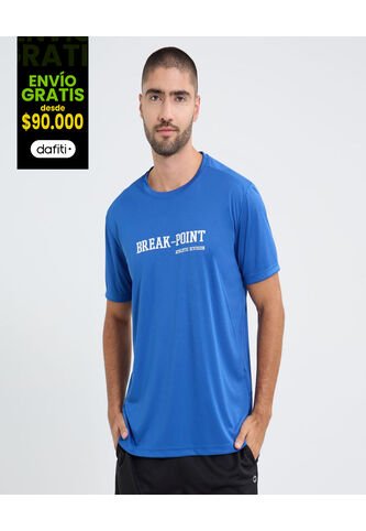 Camiseta Para Hombre Manga Corta Cuello Redondo Color Azul Marca Ostu #60091629 Ostu