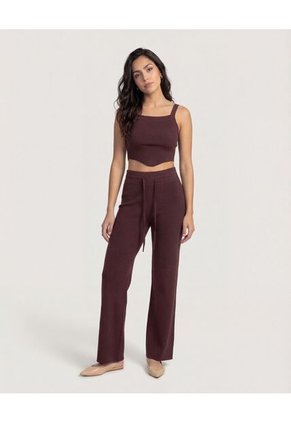 Pantalón  Para Mujer Moda Color Café Marca Ostu #40070610