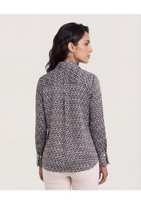 Camisa Para Mujer Manga Larga Color Negro Marca Ostu #40010262