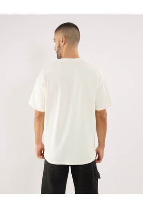 Camiseta Para Hombre Manga Corta Cuello Redondo Color Crema Marca Ostu #60091778