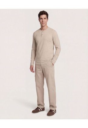 Pantalón  Para Hombre Moda Color Beige Marca Ostu #60070528