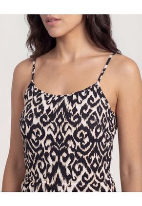 Enterizo Para Mujer Manga Sisa Color Negro Marca Ostu #40320107